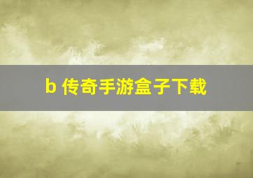 b 传奇手游盒子下载